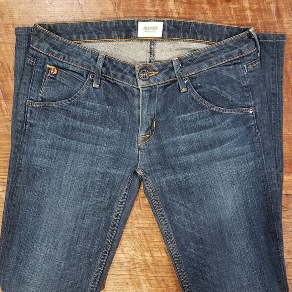 Hudson Women Flap Pocket Jeans Blue Wash Size 25 - Picture 5 of 8